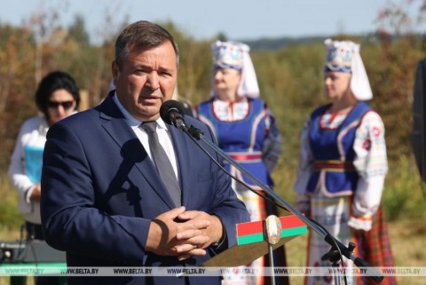 Министр Андрей Худык принял участие в мероприятии, посвященном завершению работ по повторному заболачиванию осушенных территорий