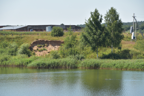 Territory of the flax factory open-pit mine