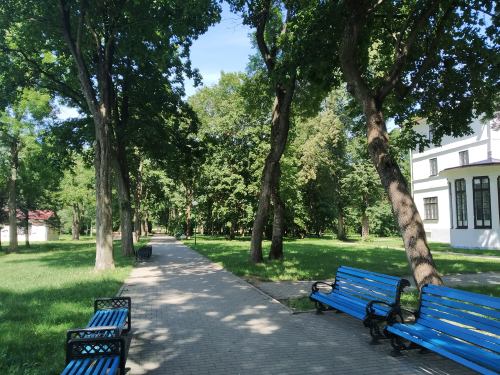 Park in the town of Pruzhany